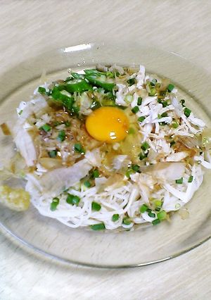 お鍋１つで簡単 納豆棒々鶏そうめん-レシピのメイン写真