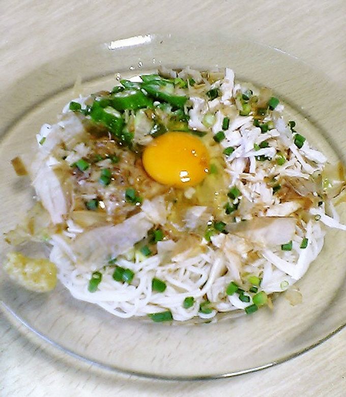 お鍋１つで簡単 納豆棒々鶏そうめん-レシピのメイン写真