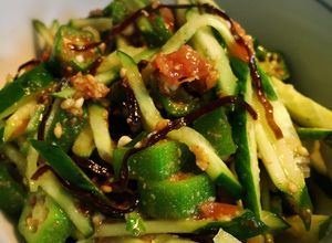❇︎オクラとキュウリの梅昆布和え❇︎-レシピのメイン写真