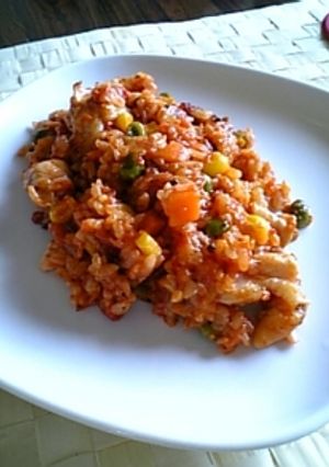 トマト嫌いの子も食べた！チキンライス！-レシピのメイン写真