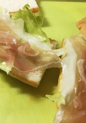 生ハムとレタス☆サンドイッチのお弁当-レシピのメイン写真