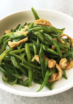 ささぎと油揚げの醤油炒め-レシピのメイン写真