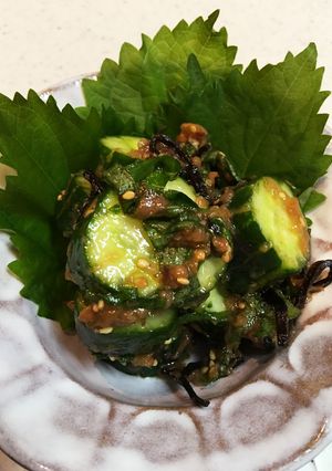 梅と鰹節入り♡きゅうりの塩昆布和え-レシピのメイン写真
