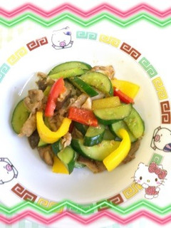 キュウリのササッと炒め〜(o˘◡˘o)♡-レシピのメイン写真