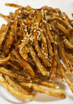 ごぼうの甘辛和え♪クセになる食感-レシピのメイン写真