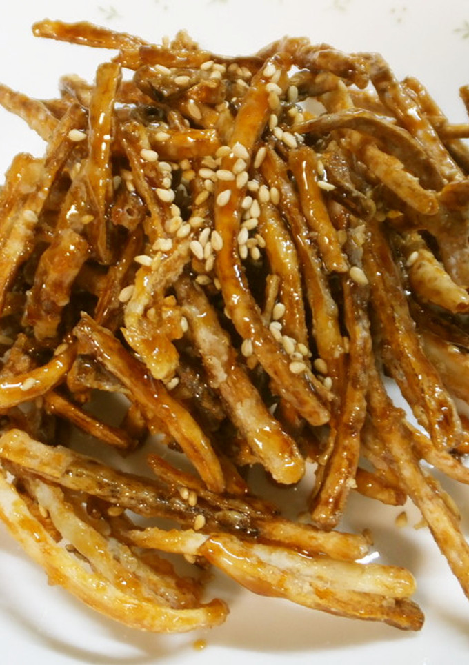 ごぼうの甘辛和え♪クセになる食感-レシピのメイン写真