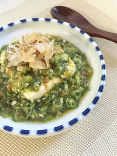 夏バテに!ネバネバ薬味ダレの冷や奴-レシピのメイン写真