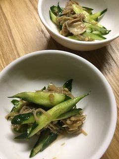 なめたけときゅうりの和え物-レシピのメイン写真