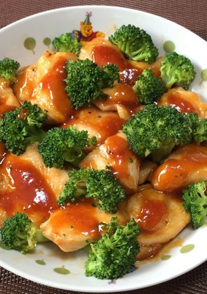 鶏むね肉のオイマヨ炒め!(^^)!-レシピのメイン写真