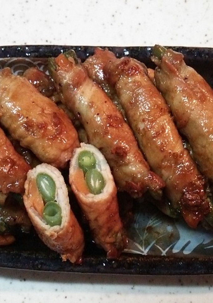 いんげんと人参の肉巻き-レシピのメイン写真