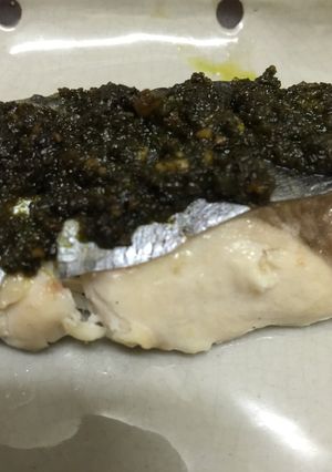 ハーブで美味しく。鰆のバジルソース焼き-レシピのメイン写真