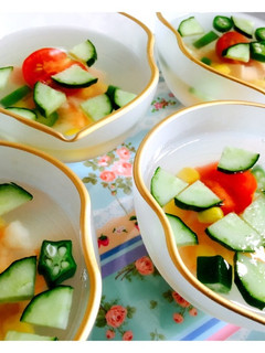 夏野菜の宝石ジュレ-レシピのメイン写真