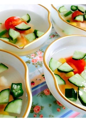 夏野菜の宝石ジュレ-レシピのメイン写真