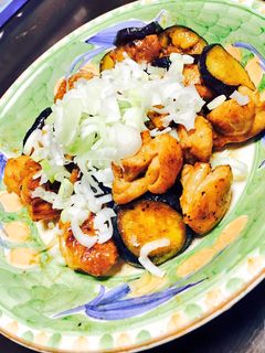 鶏肉とナスのポン酢炒め-レシピのメイン写真