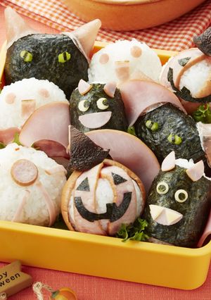 ハロウィンお弁当(ごはん)-レシピのメイン写真