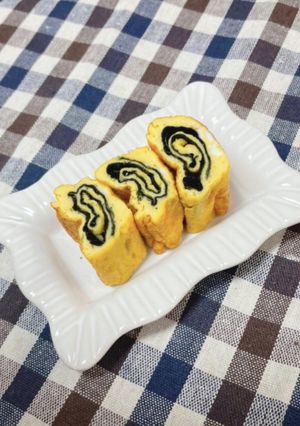 卵１つで♡白だしと海苔の和風卵焼き♡-レシピのメイン写真