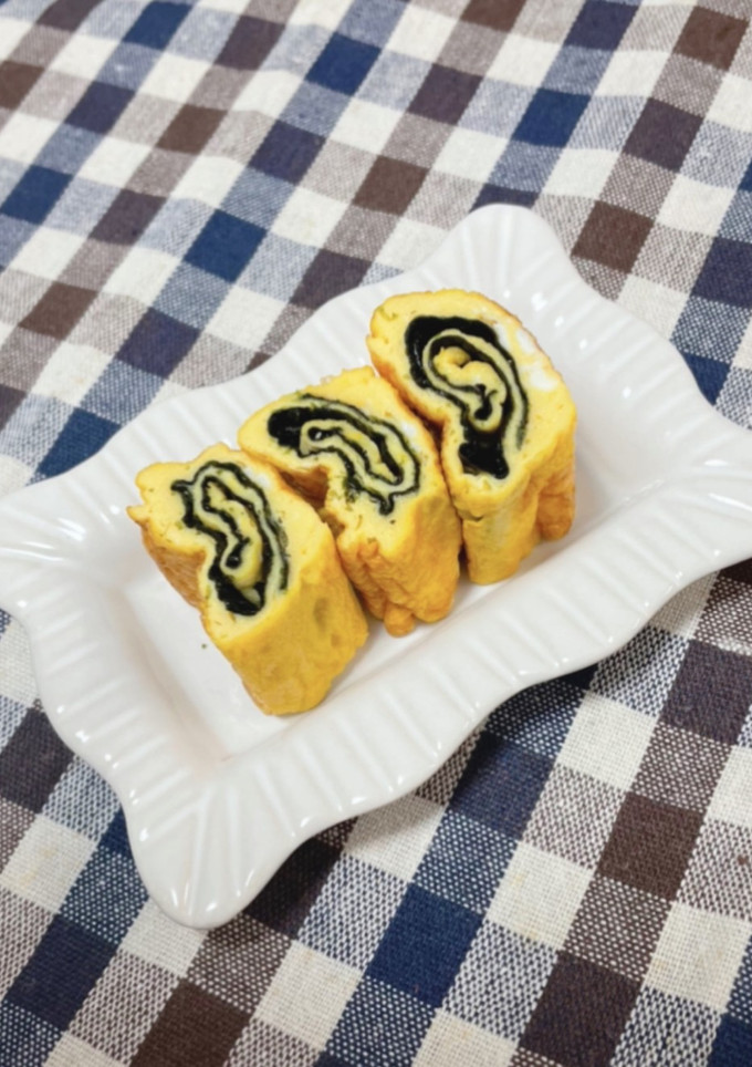 卵１つで♡白だしと海苔の和風卵焼き♡-レシピのメイン写真