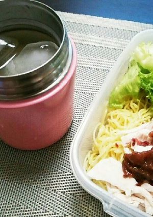 ☆手抜き☆ ずぼら弁当 ～冷麺～-レシピのメイン写真