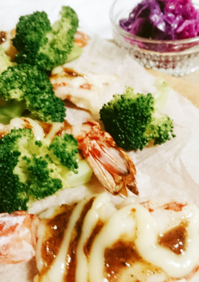 ホシサン★しそみそでエビのしそマヨ焼き-レシピのメイン写真