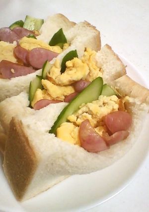 たまご焼きのポケットサンド-レシピのメイン写真