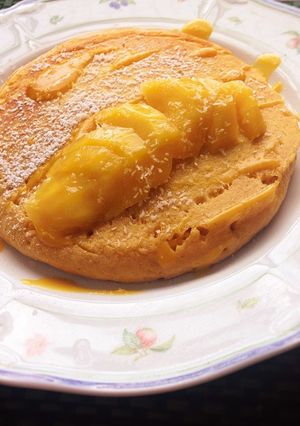 マンゴーいっぱい簡単パンケーキ-レシピのメイン写真