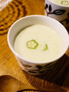 オクラと豆腐の冷製和風ポタージュ-レシピのメイン写真