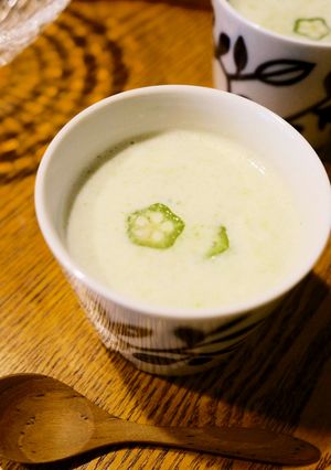 オクラと豆腐の冷製和風ポタージュ-レシピのメイン写真