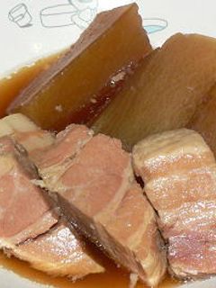 圧力鍋で作る豚の角煮大根入り-レシピのメイン写真