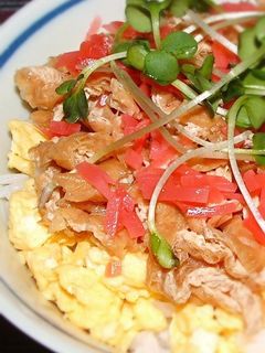 いなり寿司丼(いなり揚げと炒り卵)-レシピのメイン写真