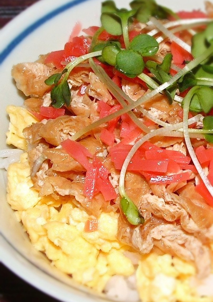 いなり寿司丼（いなり揚げと炒り卵）-レシピのメイン写真
