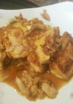 ツナと豆腐の醤油炒め。-レシピのメイン写真