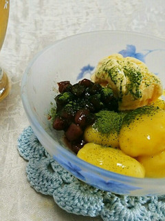 あまったかぼちゃの白玉-レシピのメイン写真