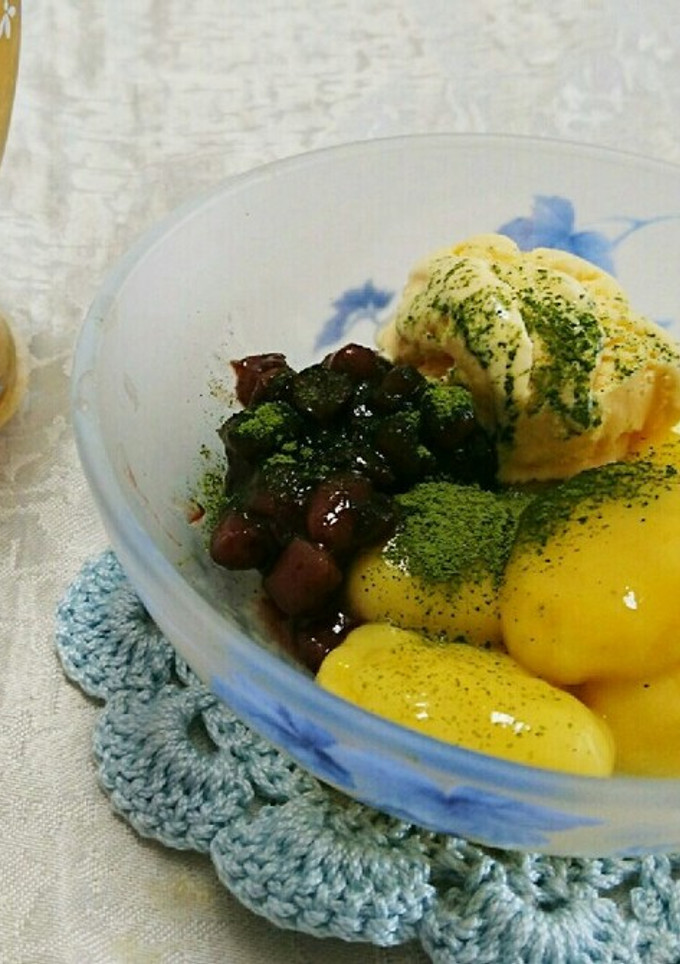 あまったかぼちゃの白玉-レシピのメイン写真