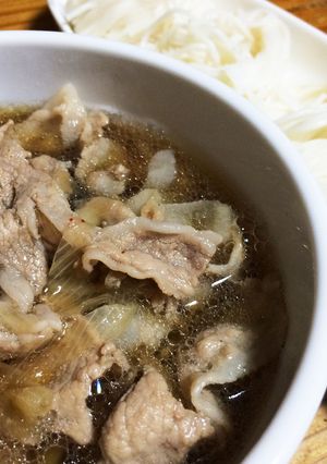 簡単！そうめんで♪豚バラつけ麺風☆-レシピのメイン写真