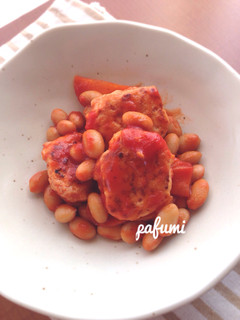 つくねリメイク☆人参と大豆のケチャップ煮-レシピのメイン写真