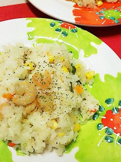 ピラフ風♪エビの炊き込みご飯-レシピのメイン写真