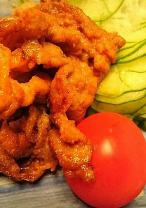 簡単!!豚肉薄切りのバーベキュー味炒め-レシピのメイン写真