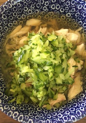 【きざみ食】冷んやり焼き鯖茶漬け-レシピのメイン写真