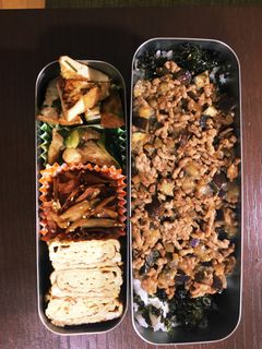 お弁当に♪ナスのそぼろ丼-レシピのメイン写真