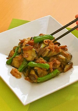 豚肉とナスのにんにく味噌炒め-レシピのメイン写真