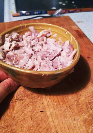 鳥ももチャーシューのあまりでリエット-レシピのメイン写真