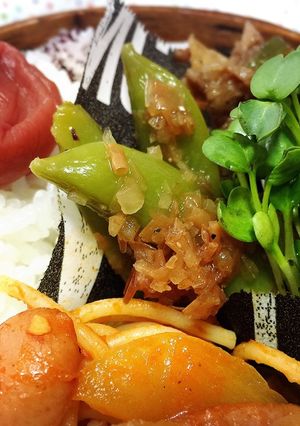 スナップエンドウのすっぱおかか和え♪-レシピのメイン写真