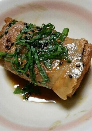 がっつりヘルシー!肉巻き厚揚げ-レシピのメイン写真