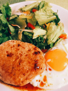 豆腐ハンバーグ 目玉焼き添え-レシピのメイン写真