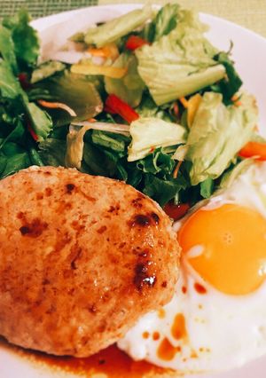 豆腐ハンバーグ 目玉焼き添え-レシピのメイン写真