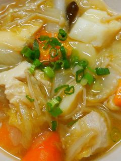 八宝菜風✾鶏むね肉とイカと白菜の中華煮❁-レシピのメイン写真