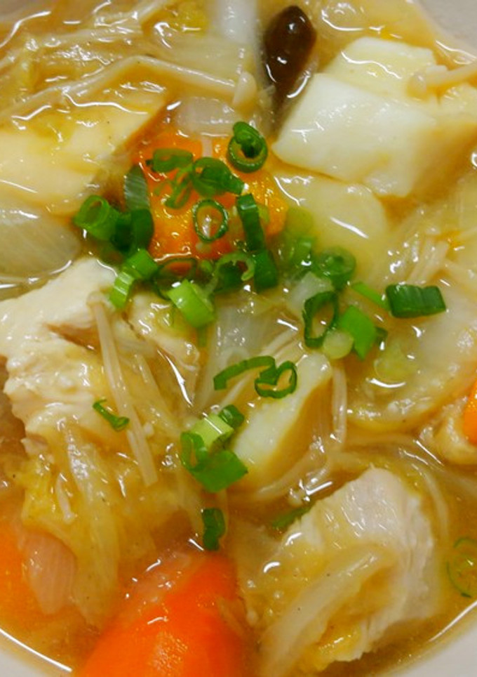 八宝菜風✾鶏むね肉とイカと白菜の中華煮❁-レシピのメイン写真
