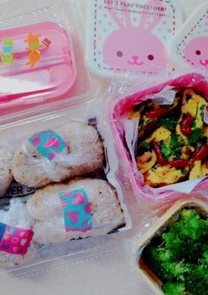 １歳からのꉂ寝坊した時の超簡単お弁当〜♡-レシピのメイン写真