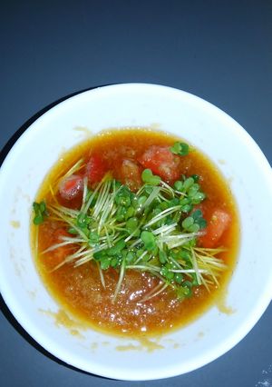 トマト使い!和風おろしハンバーグのたれ♪-レシピのメイン写真
