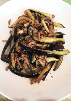 ナスと挽肉の味噌炒め-レシピのメイン写真